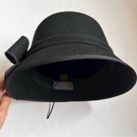 Scala Pronto Black 100% Wool Hat One Size EUC - Picture 2 of 13